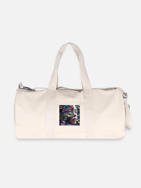 Traumhaftes Korallenporträt - Recycelte Canvas-Sporttasche von Stanley/Stella - Naturweiß