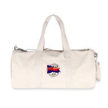 Le_Parc_donne_la_meme_couleur_aux_fans - Recycelte Canvas-Sporttasche von Stanley/Stella - Naturweiß - Vorne