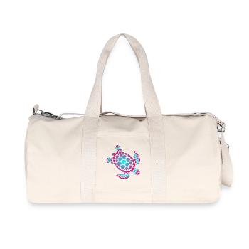 L’été de l’amour de la tortue - Sac de sport en toile recyclée Stanley/Stella - blanc naturel - Devant
