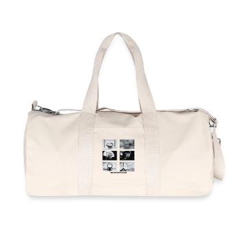 Hoopsrausch BW Collage - Recycled Canvas Sports Bag by Stanley/Stella - natural - Front