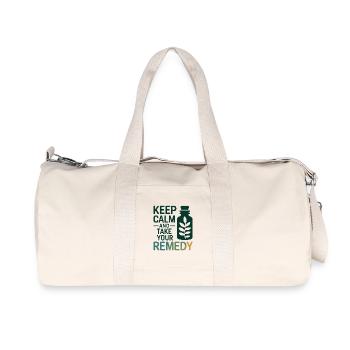 Homeopathy Keep Calm Take Your Remedy Professional - Recycled Canvas Sports Bag by Stanley/Stella - natural - Front