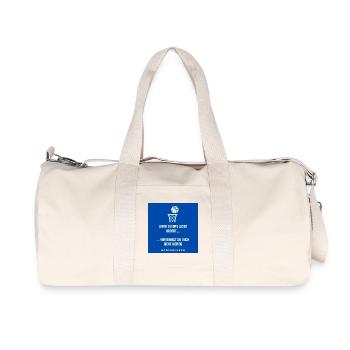 Read or Defend Saying Hoopsrausch - Recycled Canvas Sports Bag by Stanley/Stella - natural - Front