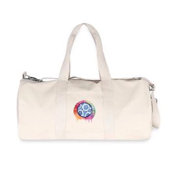 Aquarelle de handball - Sac de sport en toile recyclée Stanley/Stella - blanc naturel - Devant