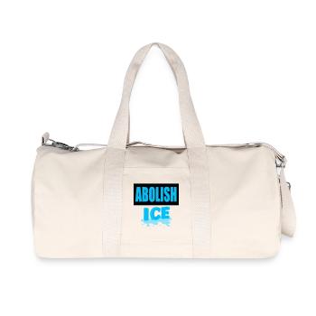 Abolish I.C.E: - Recycled Canvas Sports Bag by Stanley/Stella - natural - Front