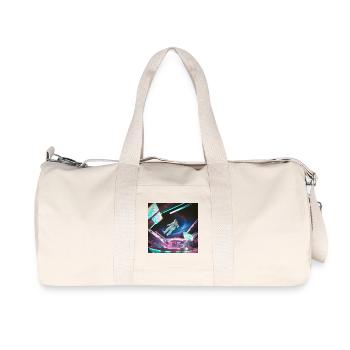 Space Arcadian Spacesuit - Neon - Recycled Canvas Sports Bag by Stanley/Stella - natural - Front