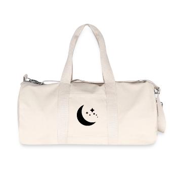 Lune et étoiles - Sac de sport en toile recyclée Stanley/Stella - blanc naturel - Devant