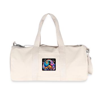 Magic Lion and Unicorn - Recycled Canvas Sports Bag by Stanley/Stella - natural - Front