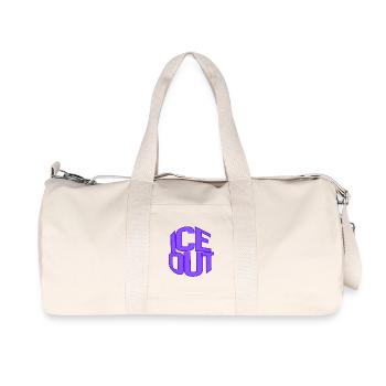 I C E Out Neonblock - Recycelte Canvas-Sporttasche von Stanley/Stella - Naturweiß - Vorne