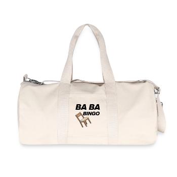 B-B-B-BINGO TREND, VIRAL FUN, MEME SCHULE STUHL 🪑 - Recycelte Canvas-Sporttasche von Stanley/Stella - Naturweiß - Vorne