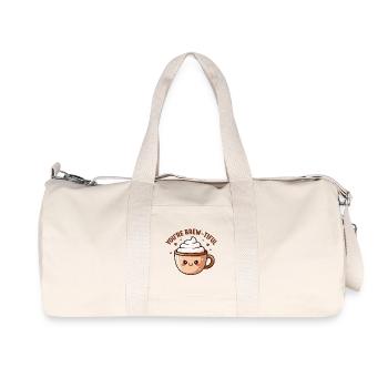 You're Brew-tiful – Coffee Pun - Recycled Canvas Sports Bag by Stanley/Stella - natural - Front