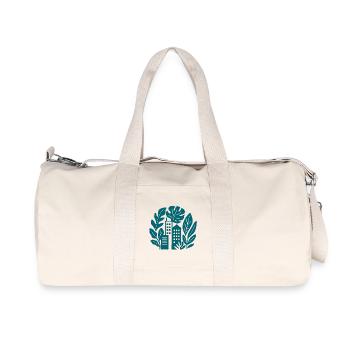 Paysage urbain vert UrbanMix - Sac de sport en toile recyclée Stanley/Stella - blanc naturel - Devant