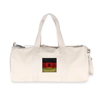 Ornement de drapeau antique DE - Sac de sport en toile recyclée Stanley/Stella - blanc naturel - Devant