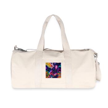 Art Paint - Sac de sport en toile recyclée Stanley/Stella - blanc naturel - Devant