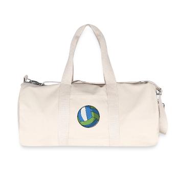 Volleyball vintage - Recycled Canvas Sports Bag by Stanley/Stella - natural - Front