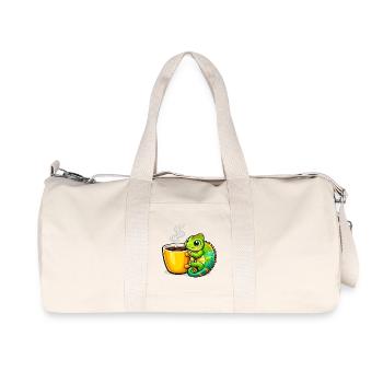 Coffee Dragon Cuddle - Recycled Canvas Sports Bag by Stanley/Stella - natural - Front