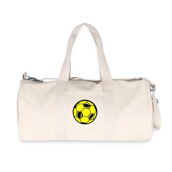 Soccer Fußball - Recycled Canvas Sports Bag by Stanley/Stella - natural - Front