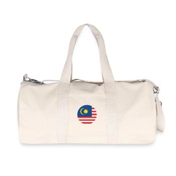 Drapeau rond de Malaisie - Sac de sport en toile recyclée Stanley/Stella - blanc naturel - Devant
