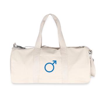 Sexe masculin - Sac de sport en toile recyclée Stanley/Stella - blanc naturel - Devant