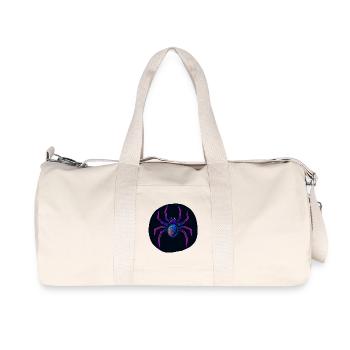 Neon Spider in Space - Recycled Canvas Sports Bag by Stanley/Stella - natural - Front