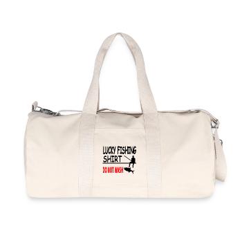 Angeln - Recycelte Canvas-Sporttasche von Stanley/Stella - Naturweiß - Vorne
