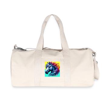 Pferd - Recycelte Canvas-Sporttasche von Stanley/Stella - Naturweiß - Vorne