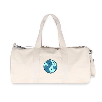 Conception du cercle YinYang des dauphins - Sac de sport en toile recyclée Stanley/Stella - blanc naturel - Devant