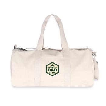 Official Dad Club 1955 Vintage Retro Vater - Recycelte Canvas-Sporttasche von Stanley/Stella - Naturweiß - Vorne