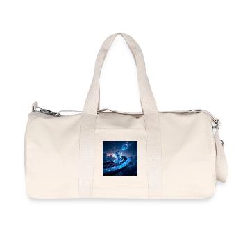 Keys: Pfad zum Mond - Recycelte Canvas-Sporttasche von Stanley/Stella - Naturweiß - Vorne