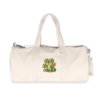 Three-Headed Dragon - Recycled Canvas Sports Bag by Stanley/Stella - natural - Front