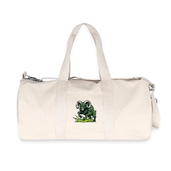 Bélier Vert Toxique Charge Mascotte Ram - Sac de sport en toile recyclée Stanley/Stella - blanc naturel - Devant
