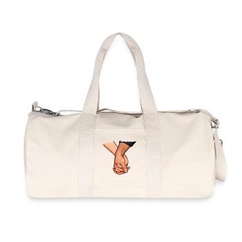 Holding hands Connected closeness - Recycled Canvas Sports Bag by Stanley/Stella - natural - Front