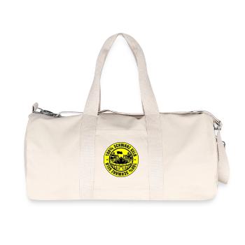Schwarz Gelb Fans - Recycelte Canvas-Sporttasche von Stanley/Stella - Naturweiß - Vorne