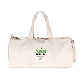 T’es pas l’arbre le plus solide de la forêt, vanne - Sac de sport en toile recyclée Stanley/Stella - blanc naturel - Devant