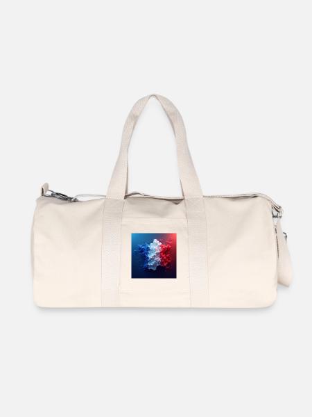 La France  - Sac de sport en toile recyclée Stanley/Stella - blanc naturel