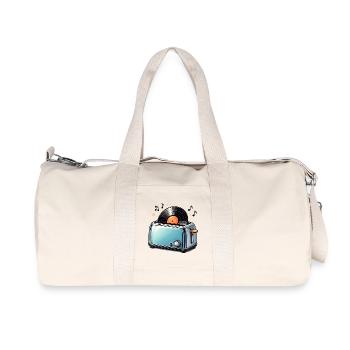 Vinyle dans le grille-pain – Motif musical drôle - Sac de sport en toile recyclée Stanley/Stella - blanc naturel - Devant