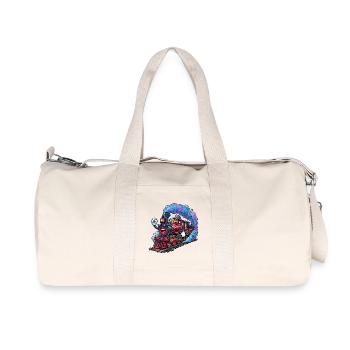 Locomotive colorée et ludique - Sac de sport en toile recyclée Stanley/Stella - blanc naturel - Devant