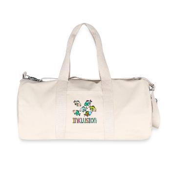 Inklusion Haltung Fische - Recycelte Canvas-Sporttasche von Stanley/Stella - Naturweiß - Vorne