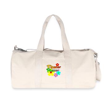 flower power - Recycled Canvas Sports Bag by Stanley/Stella - natural - Front