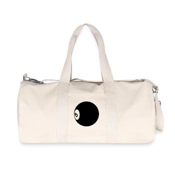 Billardkugel Nummer 8 Pool - Illustration - Recycelte Canvas-Sporttasche von Stanley/Stella - Naturweiß - Vorne
