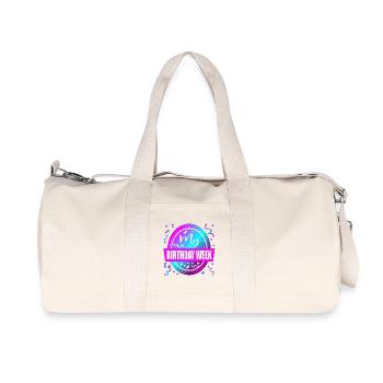 Meine Geburtstagswoche-Feier - Recycelte Canvas-Sporttasche von Stanley/Stella - Naturweiß - Vorne