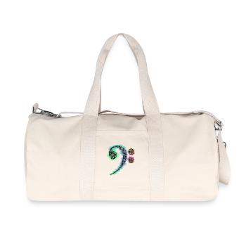 Zentangle Bass Wrench - Recycled Canvas Sports Bag by Stanley/Stella - natural - Front