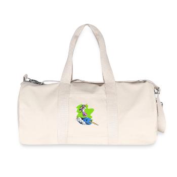 Surfer-Einhorn - Recycelte Canvas-Sporttasche von Stanley/Stella - Naturweiß - Vorne
