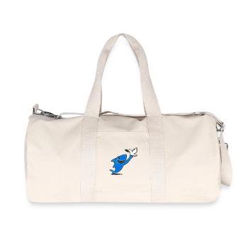 Blue shark meets dove of peace - Recycled Canvas Sports Bag by Stanley/Stella - natural - Front