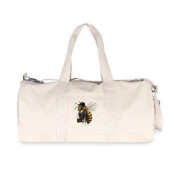 Bee Tee Shirt Bee Herrengeschenk - Recycelte Canvas-Sporttasche von Stanley/Stella - Naturweiß - Vorne