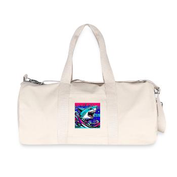 Shark - Recycled Canvas Sports Bag by Stanley/Stella - natural - Front