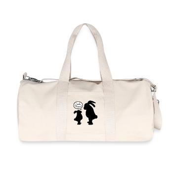 Danke Mama Kind Hasen - Recycelte Canvas-Sporttasche von Stanley/Stella - Naturweiß - Vorne