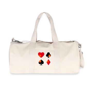 Sammlung geometrischer Kartenanzüge - Recycelte Canvas-Sporttasche von Stanley/Stella - Naturweiß - Vorne