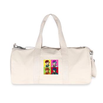 Schwarzwaldmädel Pop Art – Tradition trifft Modern - Recycelte Canvas-Sporttasche von Stanley/Stella - Naturweiß - Vorne