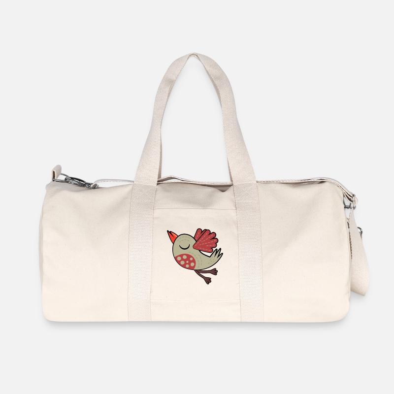 Kleiner Brauner Vogel - Recycelte Canvas-Sporttasche von Stanley/Stella - Naturweiß