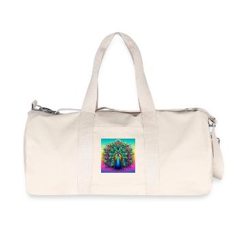 peacock - Recycled Canvas Sports Bag by Stanley/Stella - natural - Front